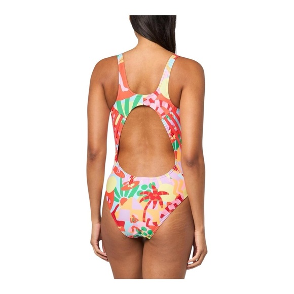 Adidas x  Farm Rio One Piece Swimsuit - Pearl Citrine NWT - Picture 4 of 8